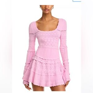 NWT! LoveShackFancy pink sweater dress - size XS Lavender Dress ROSE CLAY